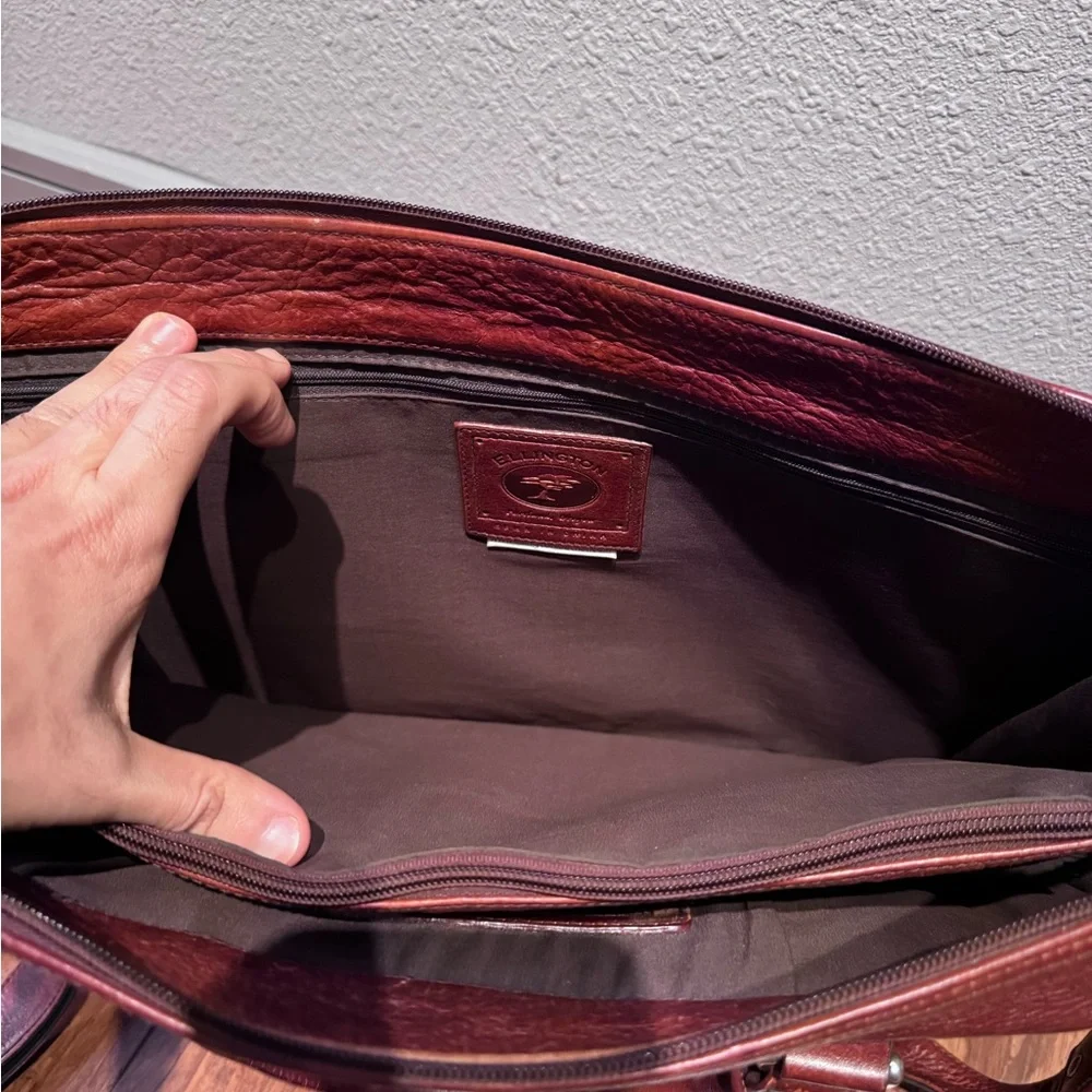 Ellington Brown Leather Briefcase